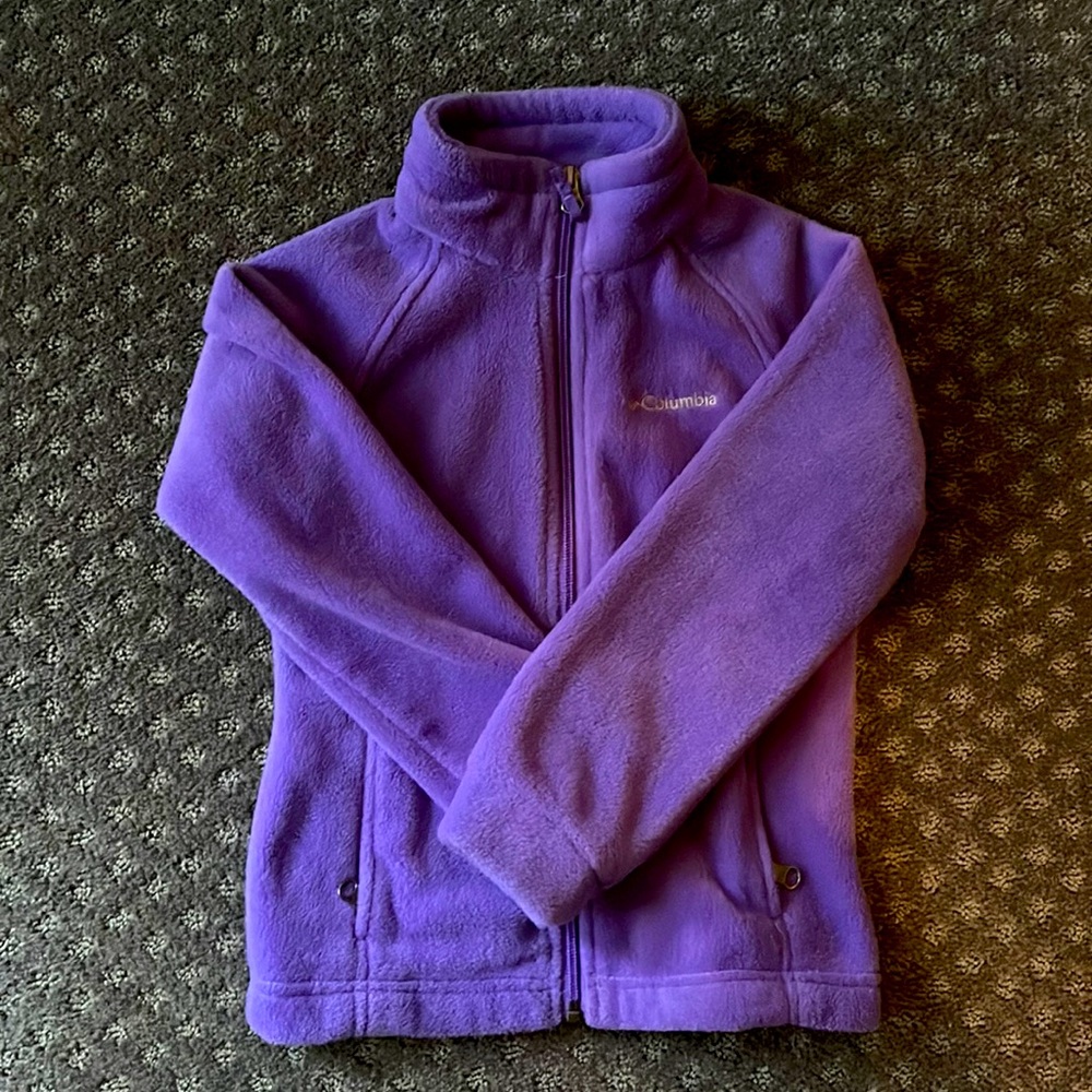 Kid’s Columbia Fleece Jacket - Purple!